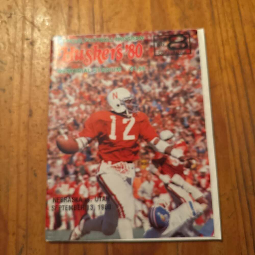 Huskers 1980 official football program
